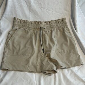 Danskin Tan High Waist Relaxed Fit Shorts